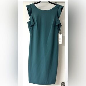 Calvin Klein Teal Midi Dress New With Tags